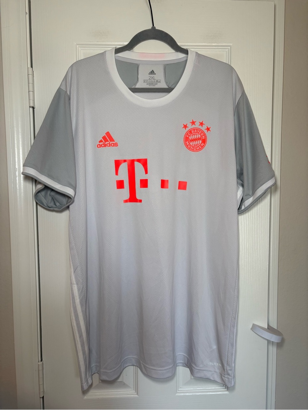 Adidas Bayern Munich Alaba #27 2020/21 Away Soccer Jersey Gray 2XL